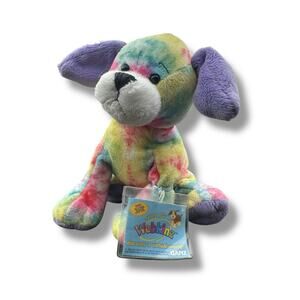 Webkinz Tie Dye Puppy Plush With Sealed Code Tag Ganz Stuffed Animal